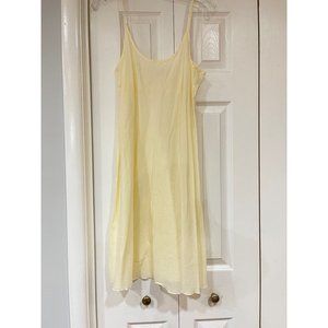 Yellow cotton slip nightgown slip size Medium
